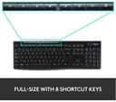 Logitech MK270 Wireless Keyboard Mouse Set Black thumbnail 5