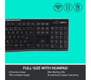 Logitech MK270 Wireless Keyboard Mouse Set Black thumbnail 9