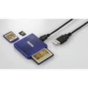 Hama USB 2.0 Multi-Card Reader, SD/microSD/CF - Blue thumbnail 4