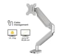 FELLOWES Platinum Series Single Arm Tilt & Swivel 40" Monitor Desk Mount - Silver thumbnail 3