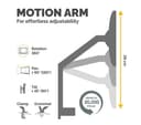 FELLOWES Platinum Series Single Arm Tilt & Swivel 40" Monitor Desk Mount - Silver thumbnail 4