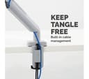FELLOWES Platinum Series Single Arm Tilt & Swivel 40" Monitor Desk Mount - Silver thumbnail 6