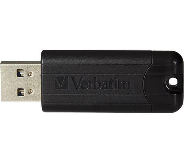 VERBATIM PinStripe 256GB USB 3.2 Black