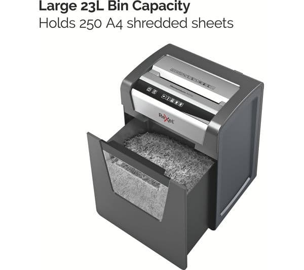 REXEL Momentum M510 Micro Cut Paper Shredder - Image 6