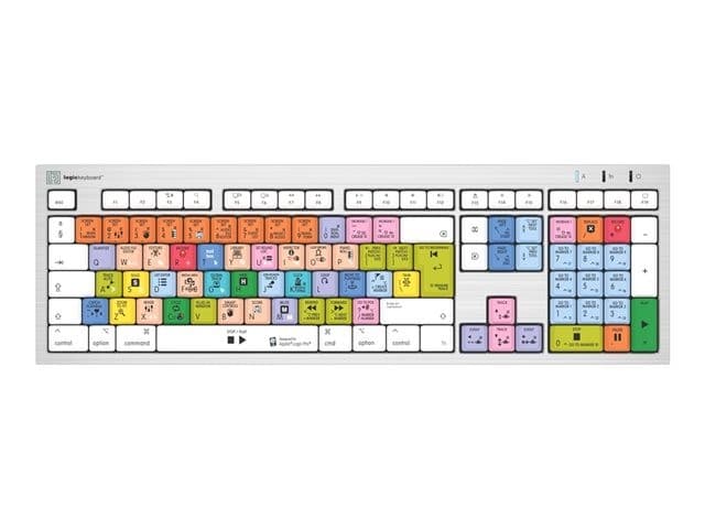 Logic Keyboards Logic Pro X ALBA Keyboard Silver
