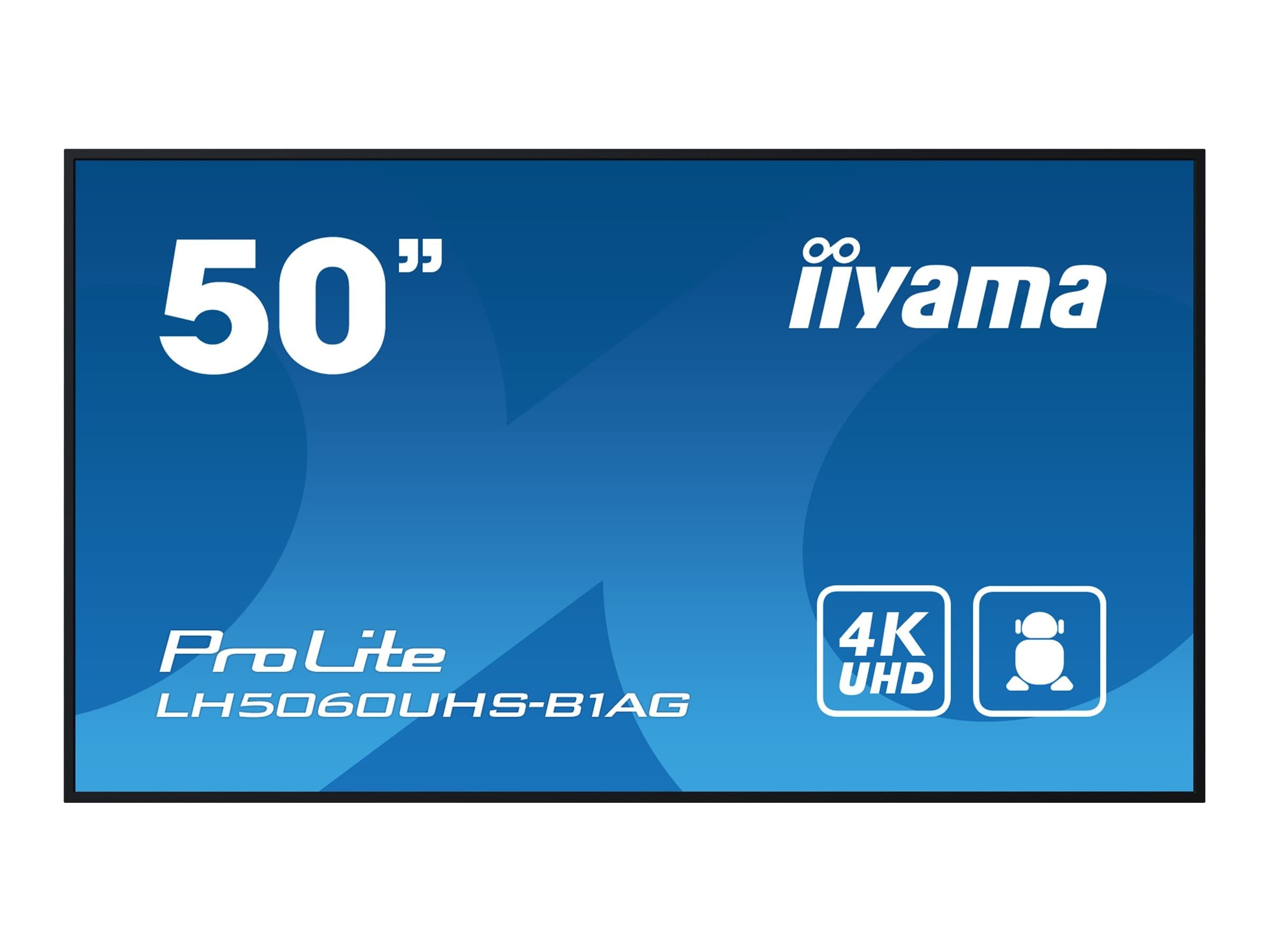 iiyama ProLite LH5060UHS-B1AG 50" Class (49.5" viewable) LED-backlit LCD display - 4K - for digital signage