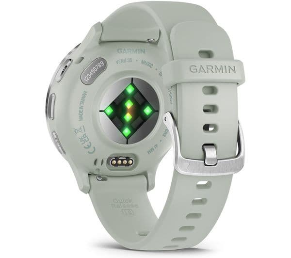 Garmin Venu 3S Smartwatch 41mm Silver & Sage Grey - Image 2