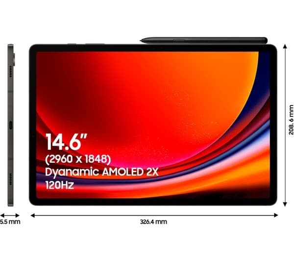SAMSUNG Galaxy Tab S9 Ultra 14.6" Tablet - 512 GB, Graphite - Image 2