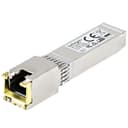 StarTech.com MSA Compliant Uncoded SFP+ Transceiver Module - 10GBASE-T - SFP to RJ45 Cat6/Cat5e Copper - 10GE Gigabit Ethernet SFP+ - RJ-45 30m (SFP10GBTST) thumbnail 1