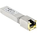 StarTech.com MSA Compliant Uncoded SFP+ Transceiver Module - 10GBASE-T - SFP to RJ45 Cat6/Cat5e Copper - 10GE Gigabit Ethernet SFP+ - RJ-45 30m (SFP10GBTST) thumbnail 2