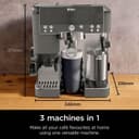 Ninja Luxe Café Premier 3-in-1 Coffee Machine with Built-In Grinder & Milk Frother Gun Metal ES601UKGM thumbnail 2