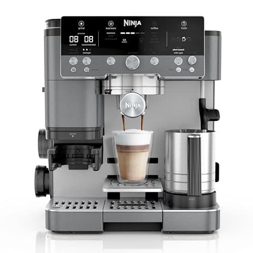 Ninja Luxe Café Premier 3-in-1 Coffee Machine with Built-In Grinder & Milk Frother Gun Metal ES601UKGM - Image 9