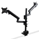 StarTech.com Desk Mount Dual Monitor Arm, Full Motion Monitor Mount for 2x VESA Displays up to 32" (17.6lb/8kg), Height Adjustable, Clamp/Grommet Mount, Mechanical Spring thumbnail 2