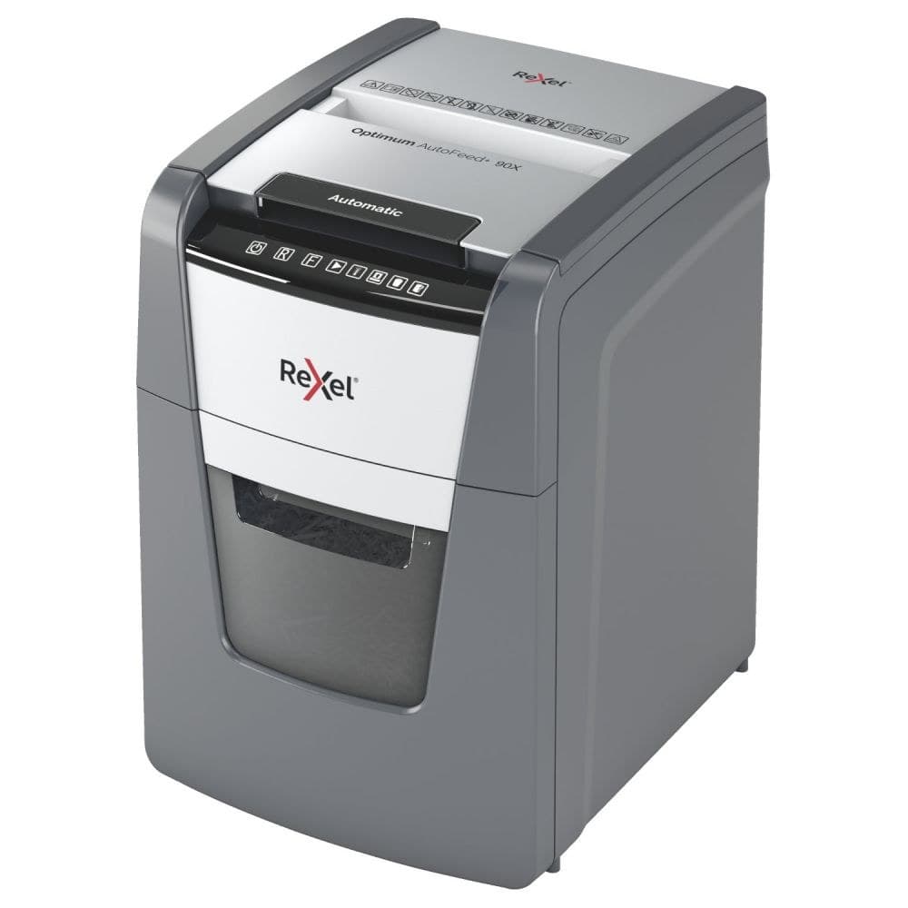 Rexel Optimum AutoFeed+ 90X Automatic Cross Cut Paper Shredder