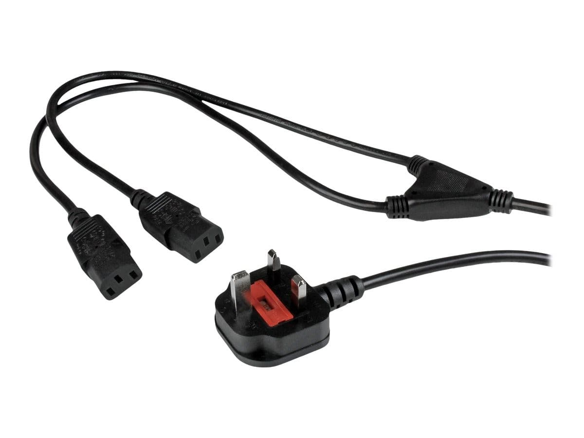 StarTech PXT101YUK Power Splitter Black