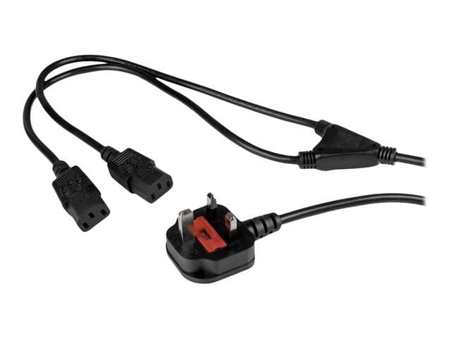 StarTech PXT101YUK Power Splitter Black - Image 2