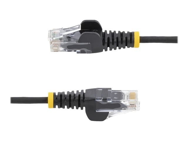 StarTech N6PAT300CMBKS Slim LSZH CAT6 Ethernet Patch Cable 3m Black - 10 Gigabit Snagless RJ45 100W PoE - Image 2