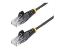 StarTech N6PAT300CMBKS Slim LSZH CAT6 Ethernet Patch Cable 3m Black - 10 Gigabit Snagless RJ45 100W PoE thumbnail 3