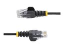 StarTech N6PAT300CMBKS Slim LSZH CAT6 Ethernet Patch Cable 3m Black - 10 Gigabit Snagless RJ45 100W PoE thumbnail 4