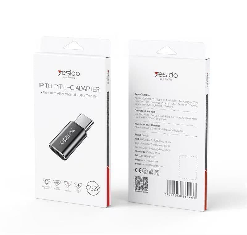 Yesido GS09, USB,A to Type,C OTG Adapter - Black - Image 4