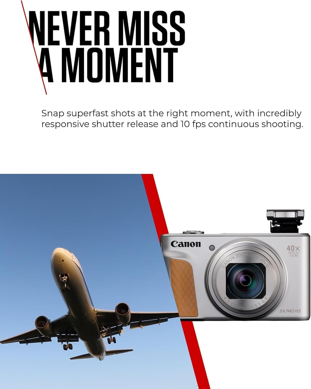 Canon PowerShot SX740 HS Lite Travel Kit Silver - Image 7