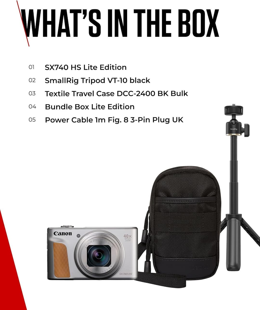 Canon PowerShot SX740 HS Lite Travel Kit Silver - Image 9