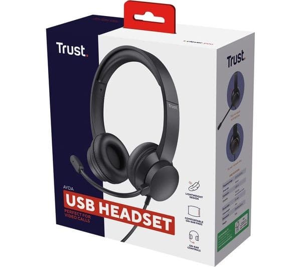 TRUST Ayda PC USB Headset - Black - Image 9