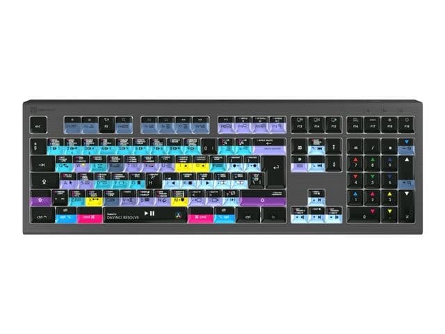 Logic Keyboards DaVinci Resolve Astra 2 Graphite Grey - Image 1