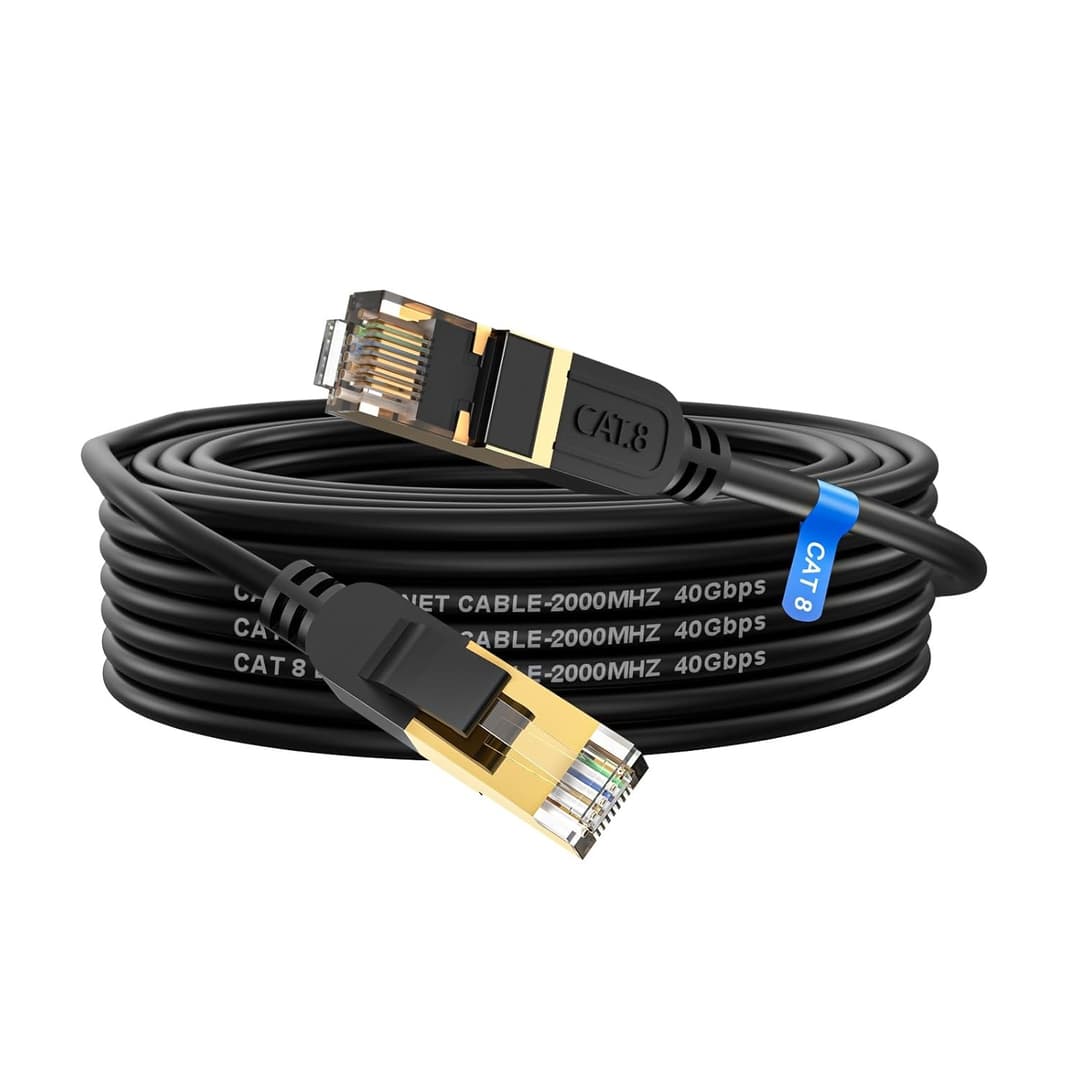 Cat 8 Ethernet Cable 5M – High-Speed 40Gbps RJ45 LAN Cable, Weatherproof - Image 1