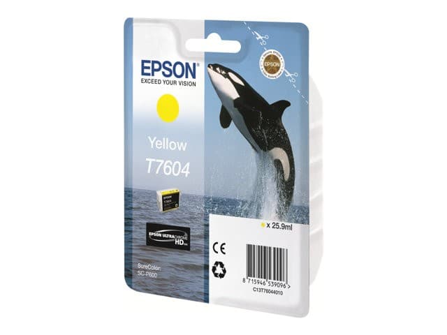 Epson T7604 Original UltraChrome HD Ink Cartridge 26 ml - Yellow