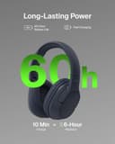 Belkin SoundForm Surround Wireless Over-Ear Headphones - Blue thumbnail 4