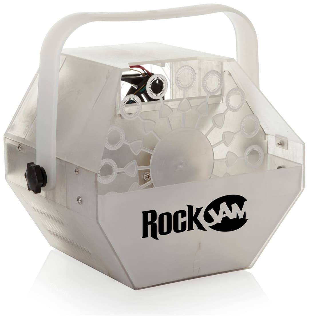 Rockjam Lightshow Machine With Built-in Leds, 1 Liter Of Bubble Liquid, (bb-a... - Image 1