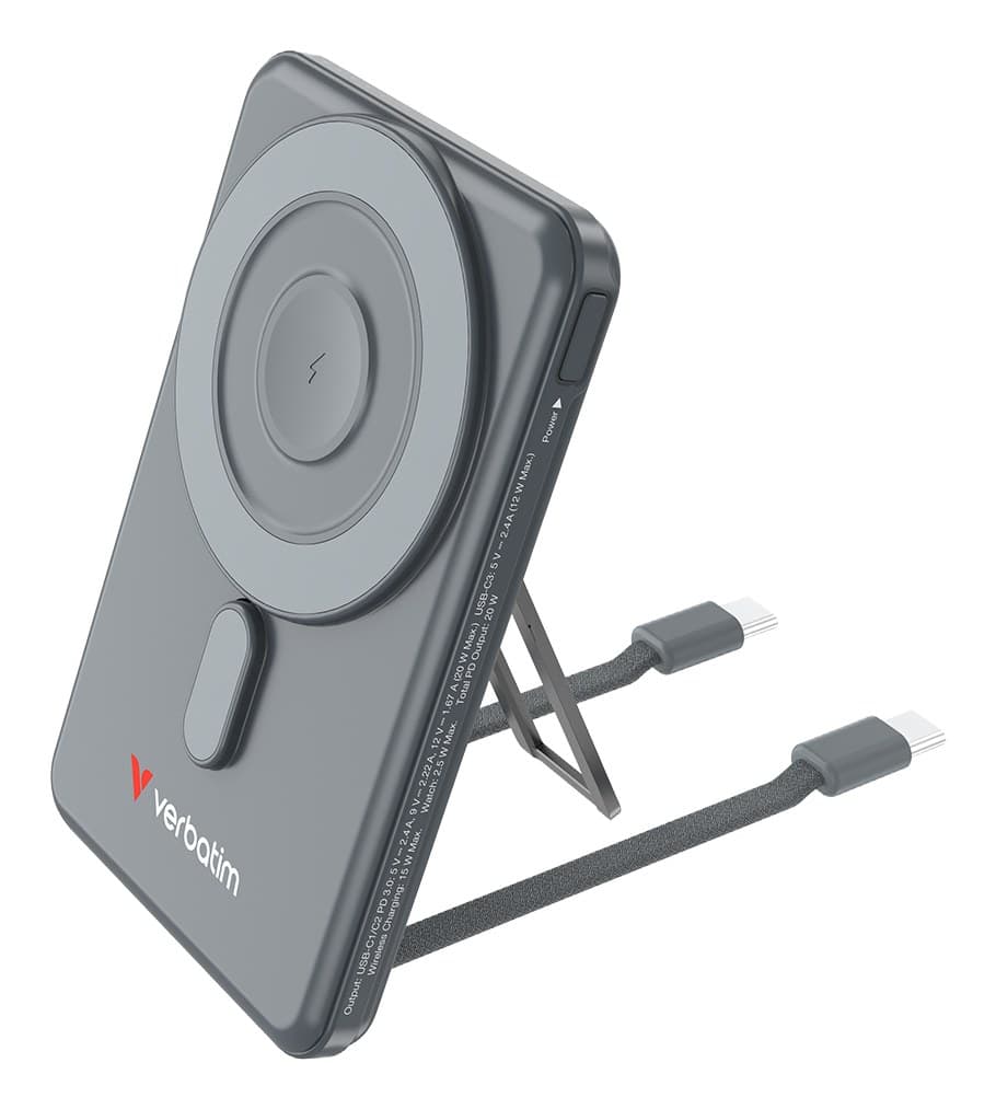Verbatim Charge'n'Go 2C Power Bank 5000 mAh Grey - Image 1