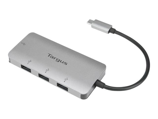 Targus USB-C to 4-Port USB-A Hub ACH226EU - Silver