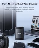 Lexar SL500M 1TB Portable External SSD USB 3.2 Gen 2x2 Magnetic Game thumbnail 5