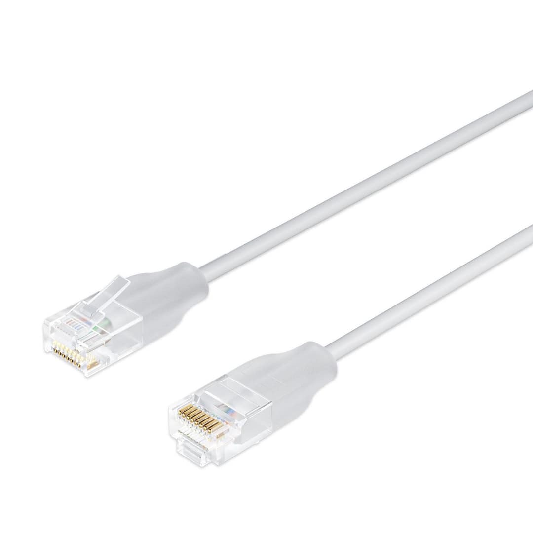 Lanview LightFlex CAT6 U/UTP 0.3M, White, TPE, Halogenfree - Image 1