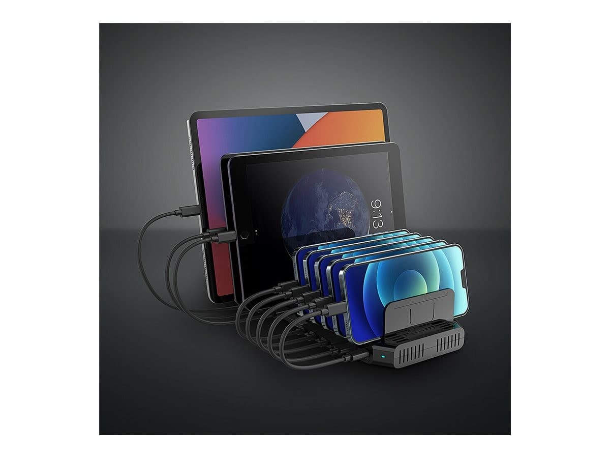 LINDY Charging Station Black