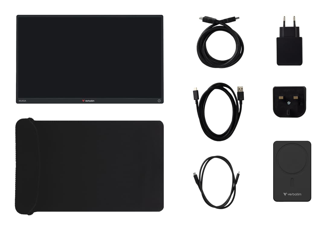 Verbatim Portable Touchscreen Monitor 13.3" WUXGA Resolution & Wireless Power Supply - Image 3