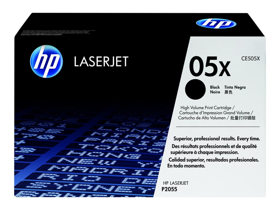 HP 05X CE505X Original HP High Yield LaserJet Toner Cartridge - Black - Image 1