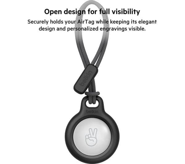 BELKIN Secure AirTag Holder with Strap - Black - Image 2