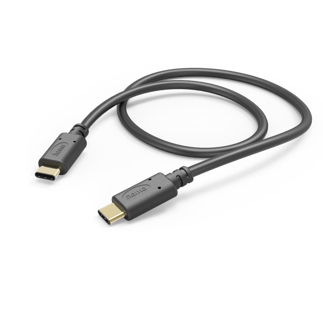 Hama USB-C to USB-C Charging Cable, 1 m, Black