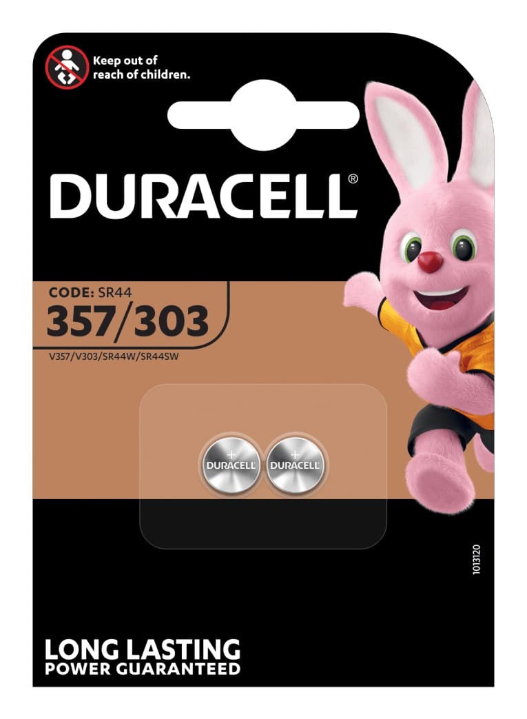 Duracell 303/357 Single-use battery SR44 Silver-Oxide (S) (Pack of 2)