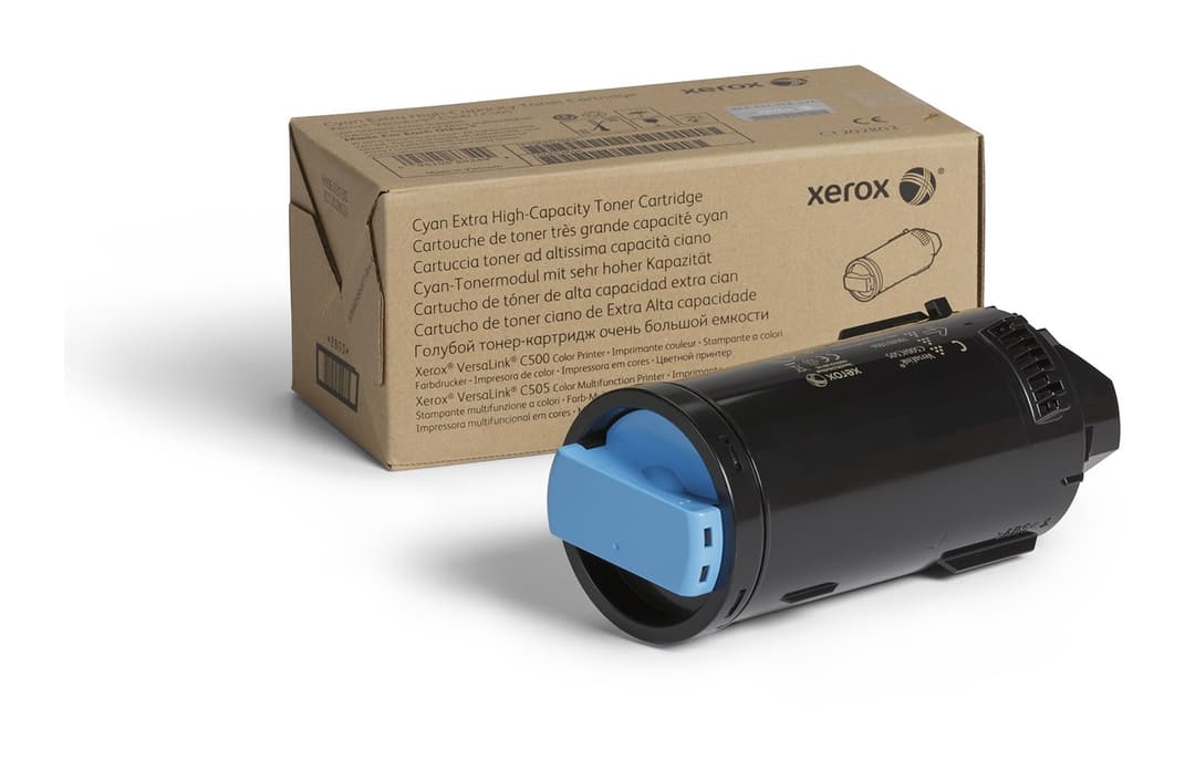 Xerox Genuine ® VersaLink® C500 Color Printer​/​C505 Color Multifunction Printer Cyan Extra High capacity Toner Cartridge (9000 Pages) - 106R03873 - Image 1