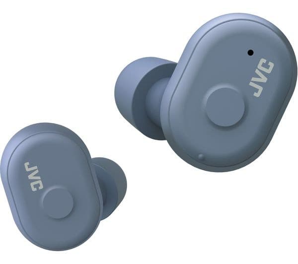JVC HA-A10T True Wireless Bluetooth Earphones with Memory Foam Earpieces - Grey