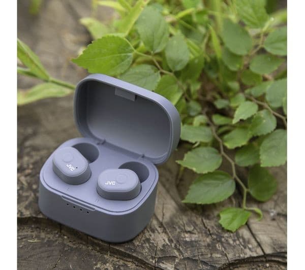 JVC HA-A10T True Wireless Bluetooth Earphones with Memory Foam Earpieces - Grey - Image 4