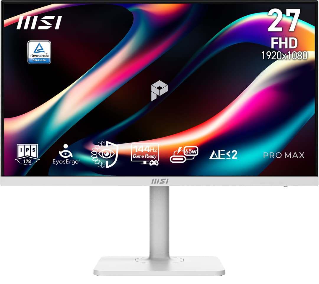 MSI PRO MAX 271PHW E14 27" Full HD IPS Monitor - White - Image 2