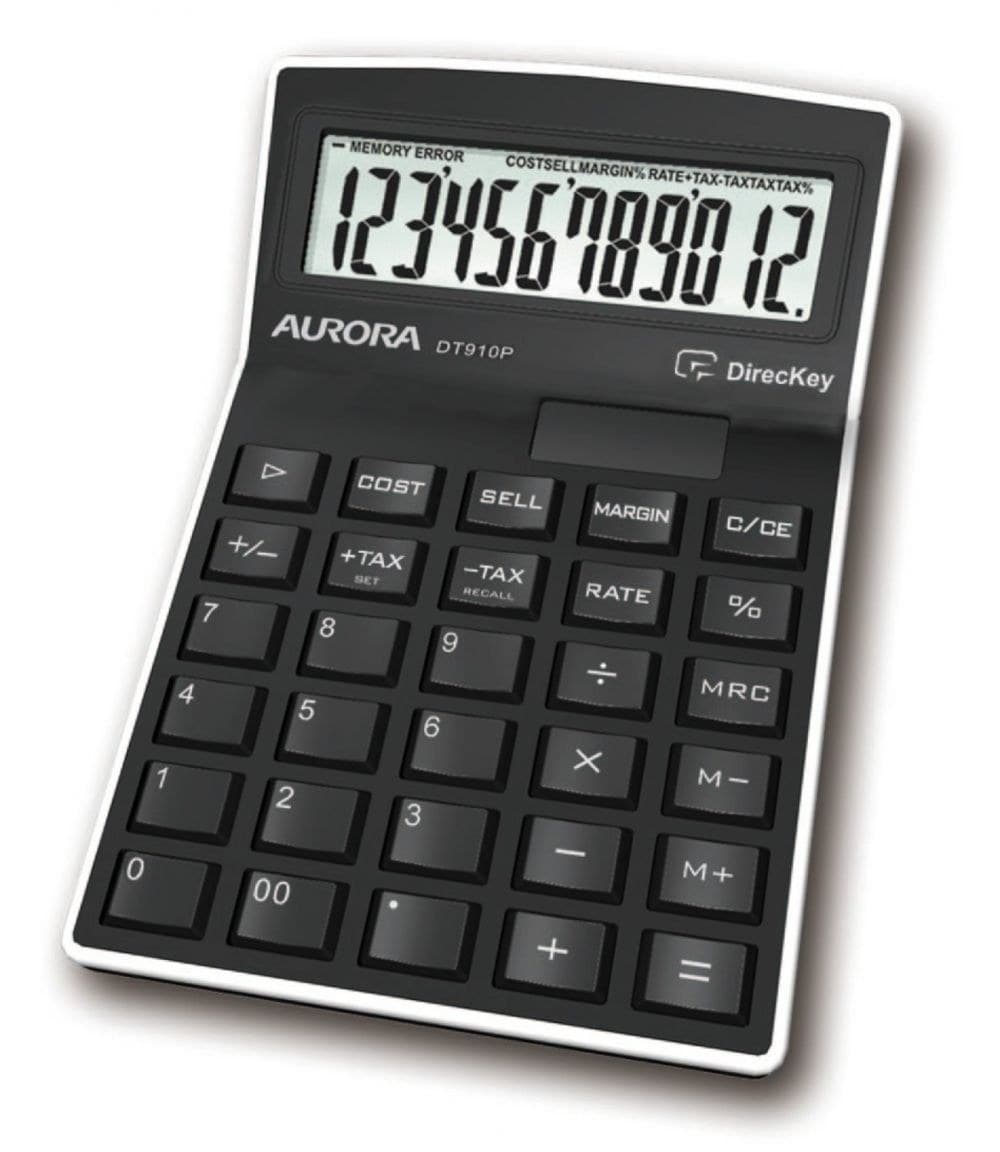 Aurora DT910P 12 Digit Semi-Desk Calculator - Image 1