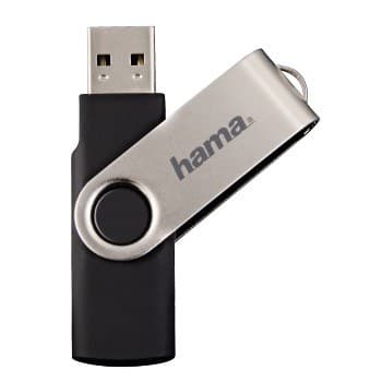 Hama Rotate USB 2.0 Flash Drive USB Type-A Black/Silver - 128GB - Image 4
