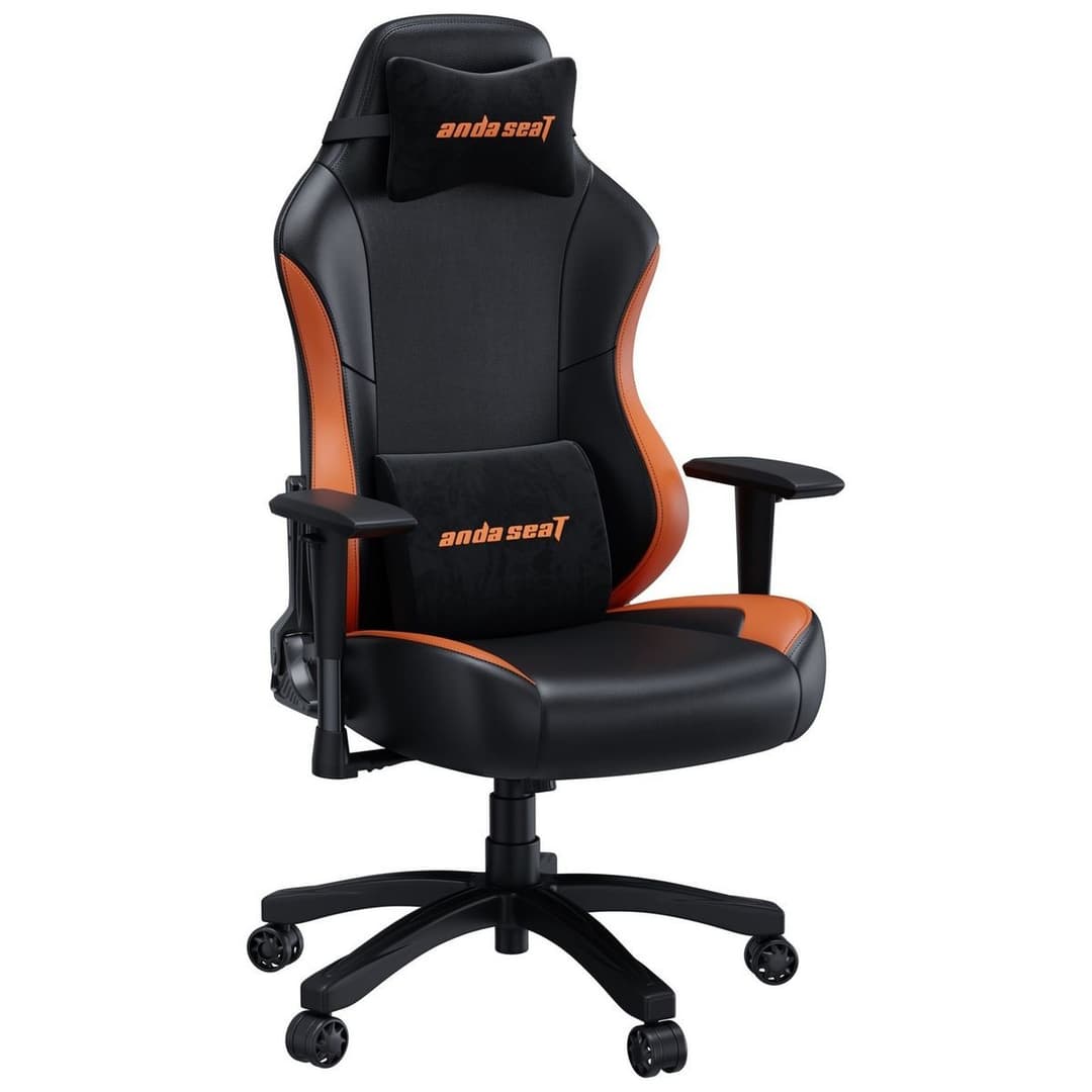 AndaSeat Luna Premium Large Office Gaming Chair - Black & Orange - Image 2