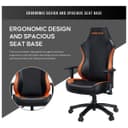 AndaSeat Luna Premium Large Office Gaming Chair - Black & Orange thumbnail 5